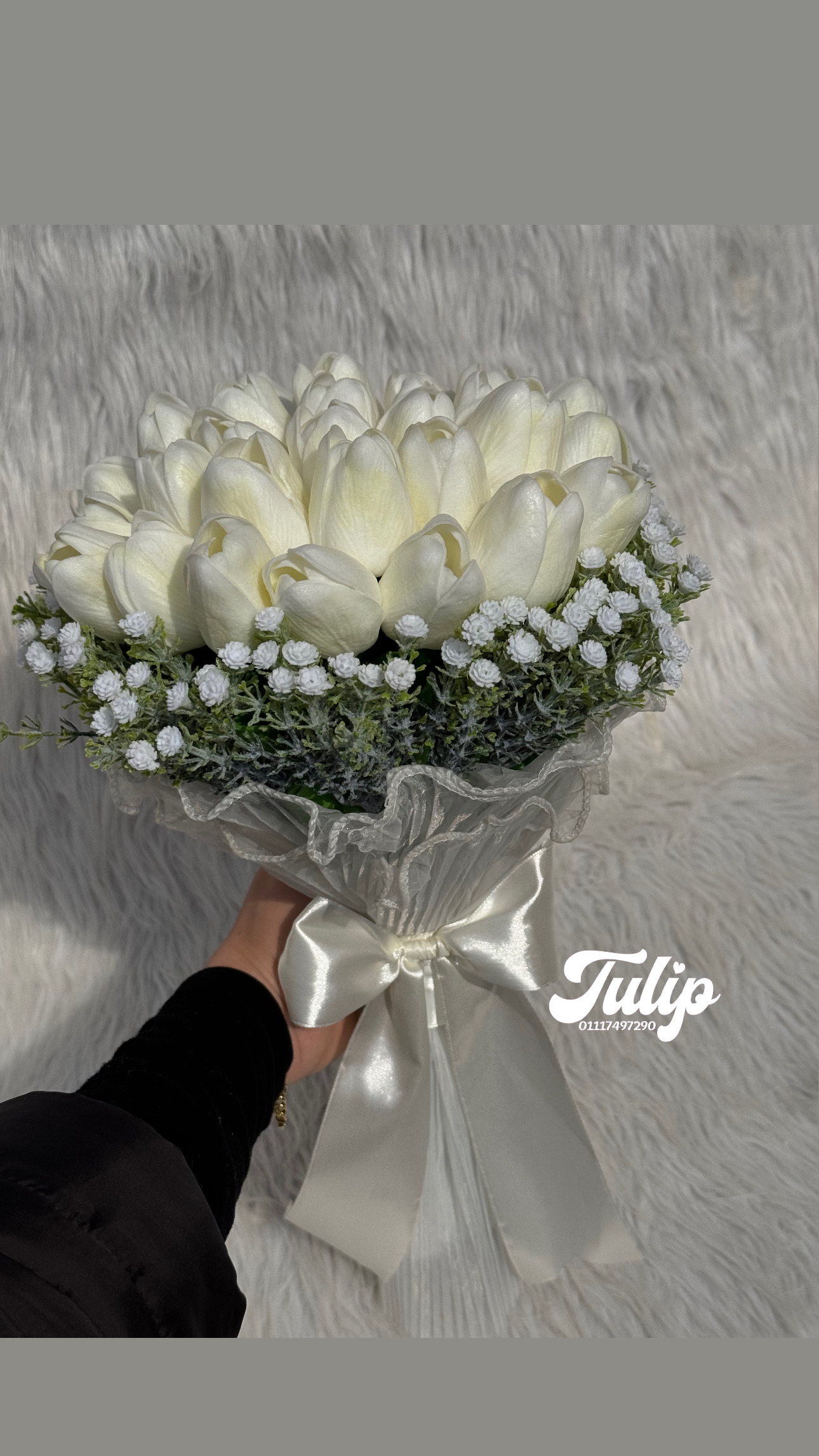 بوكيه تيوليب سيليكون — بوكيهات ورد صناعي | Tulip Store
