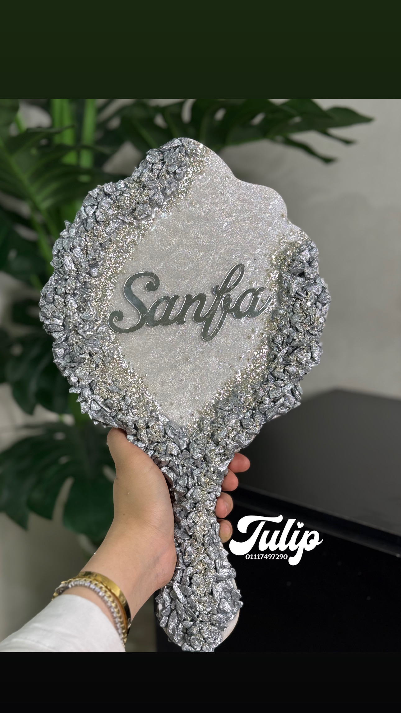 مراية احجار ريزين — مراية العروسة | Tulip Store