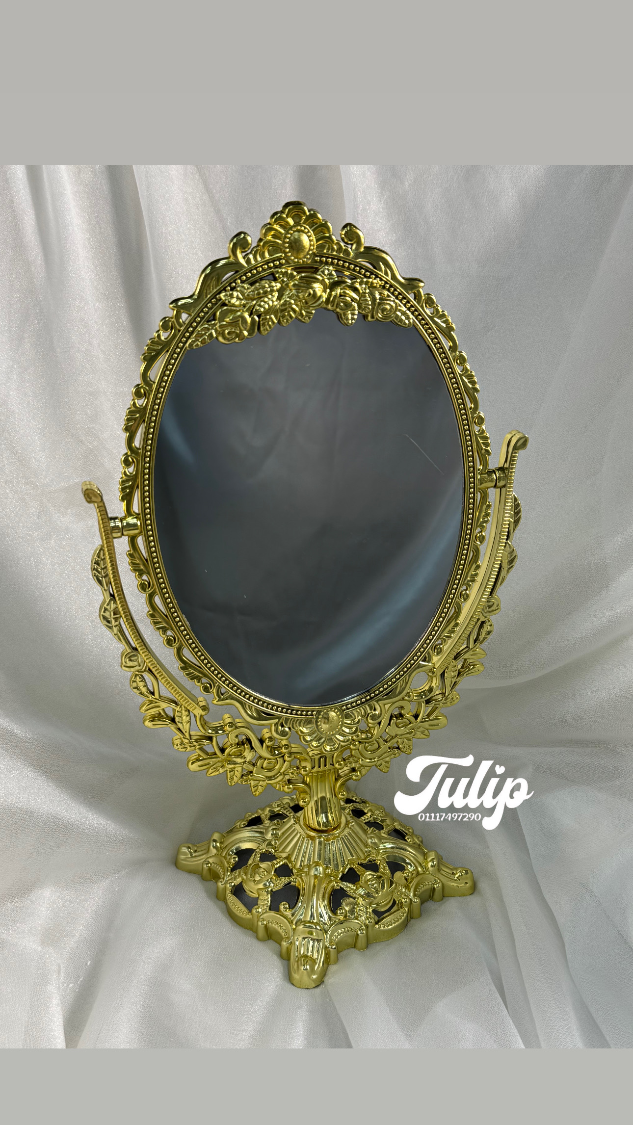 مراية استاند جولد — مراية العروسة | Tulip Store