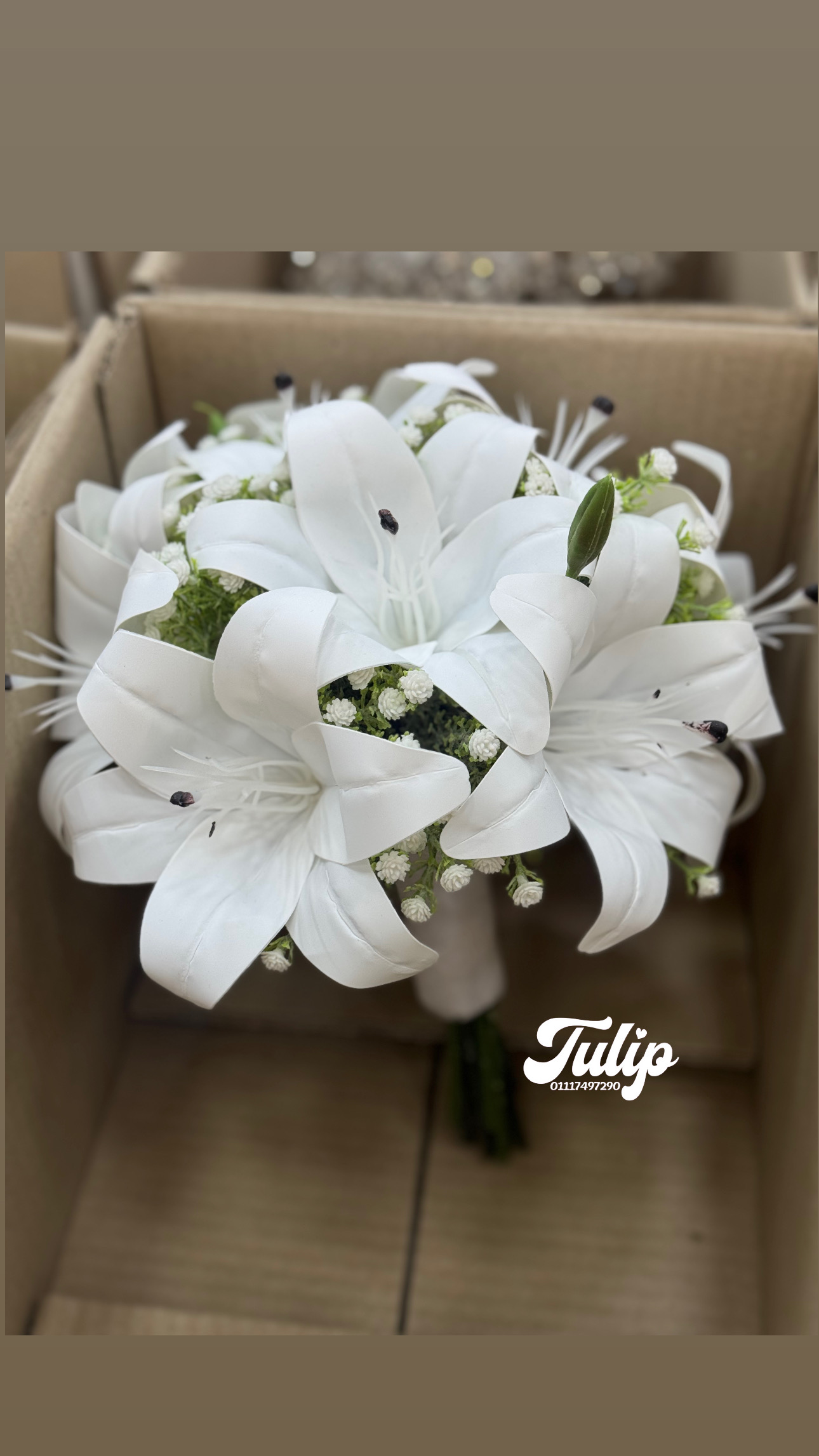بوكيه ليليام — بوكيهات ورد صناعي | Tulip Store