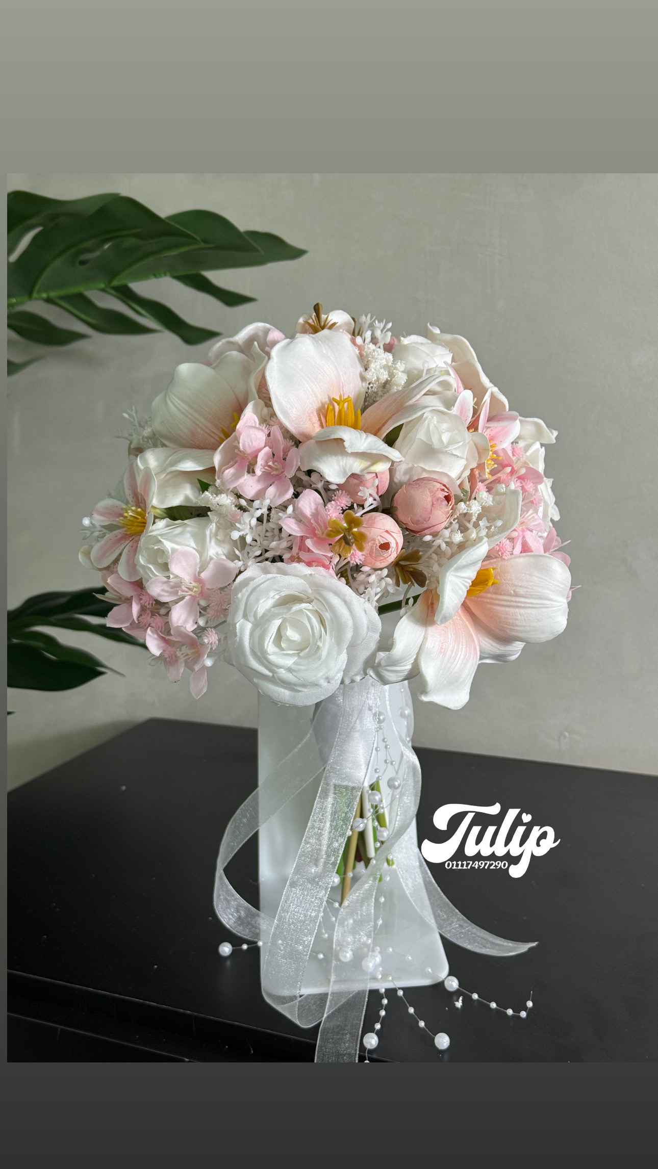 بوكيه بينك — بوكيهات ورد صناعي | Tulip Store