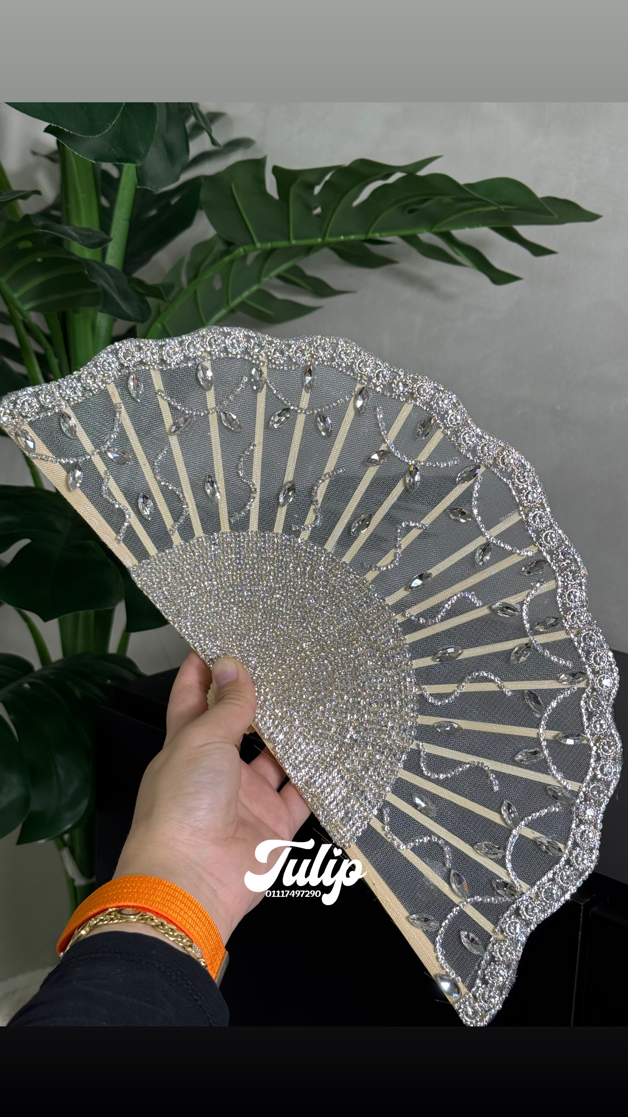 مروحة چوميه تزيين كثيف — مروحة العروسة | Tulip Store