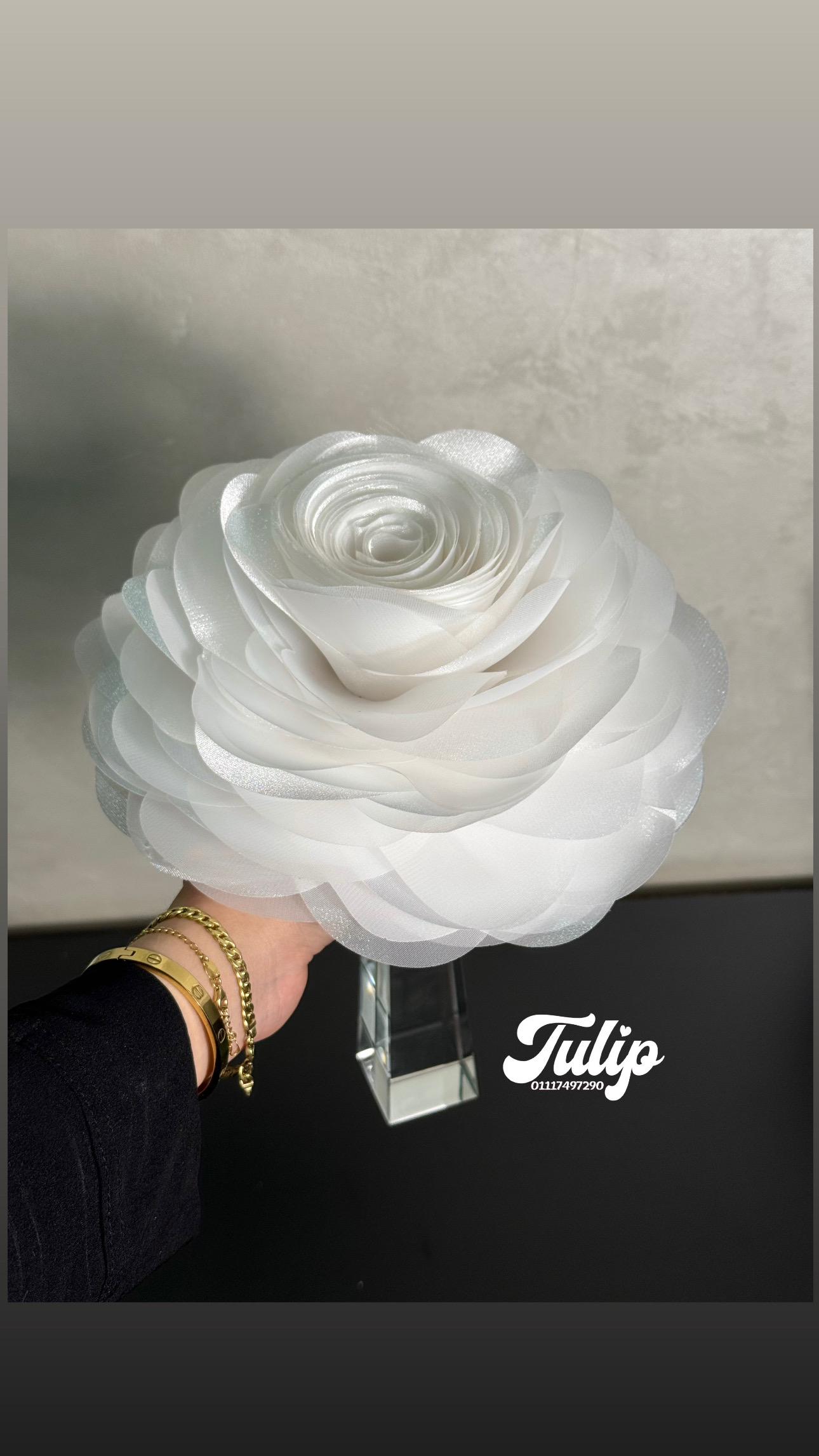 بوكيه ايد كريستال — بوكيهات ورد صناعي | Tulip Store
