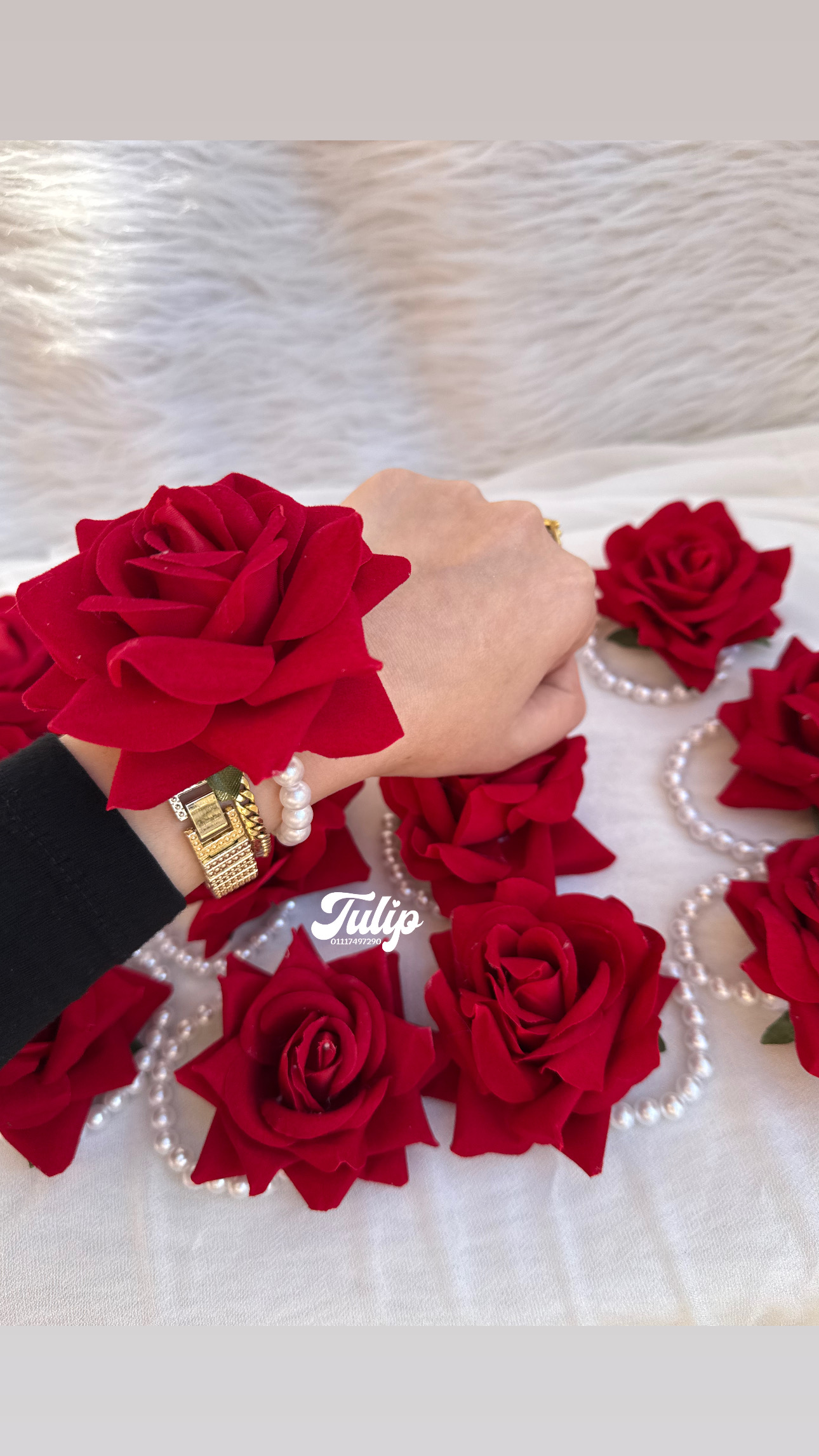 اسورة لولي ورد احمر — Bridesmaids | Tulip Store