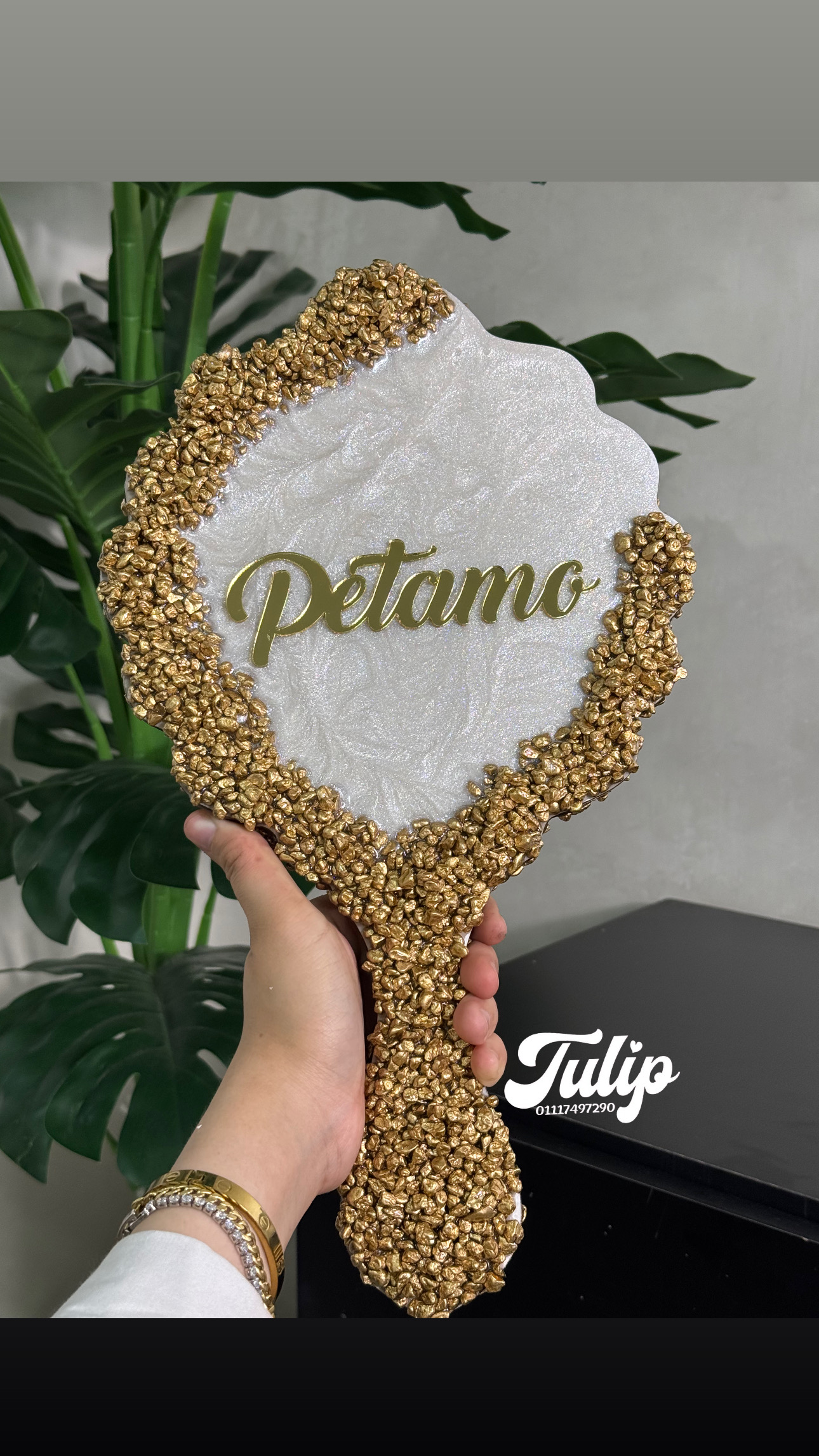 مراية احجار ريزين — مراية العروسة | Tulip Store